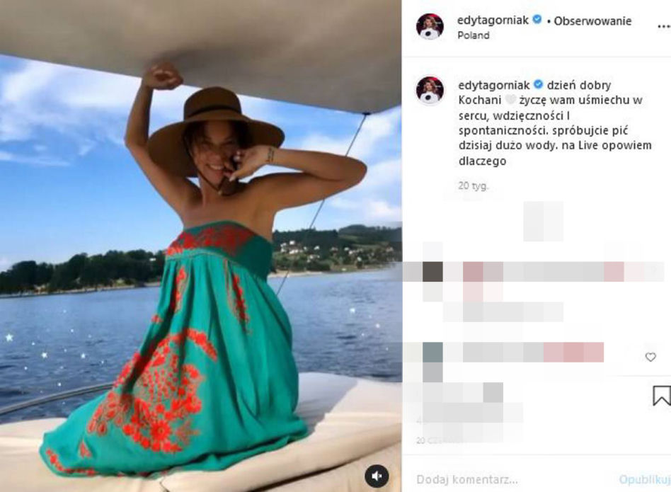 Edyta Górniak pozbywa się ubrań
