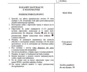 matura 2014 matematyka