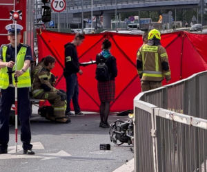 Motocyklista nie żyje! Wstrząsający wypadek pod Warszawą. Jest szokujące nagranie z kamery