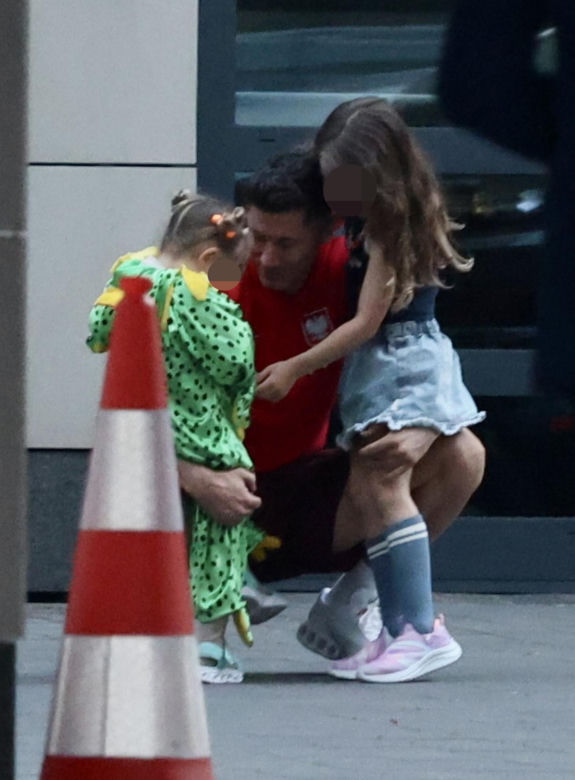 Lewandowski z rodziną