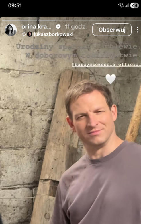 Barwy szczęścia nowy sezon po wakacjach. Łukasz (Michał Rolnicki) na planie