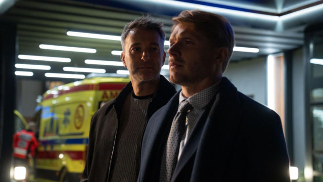 Na dobre i na złe odc. 983. Maks Beger (Tomasz Ciachorowski), Marcin Molenda (Filip Bobek)