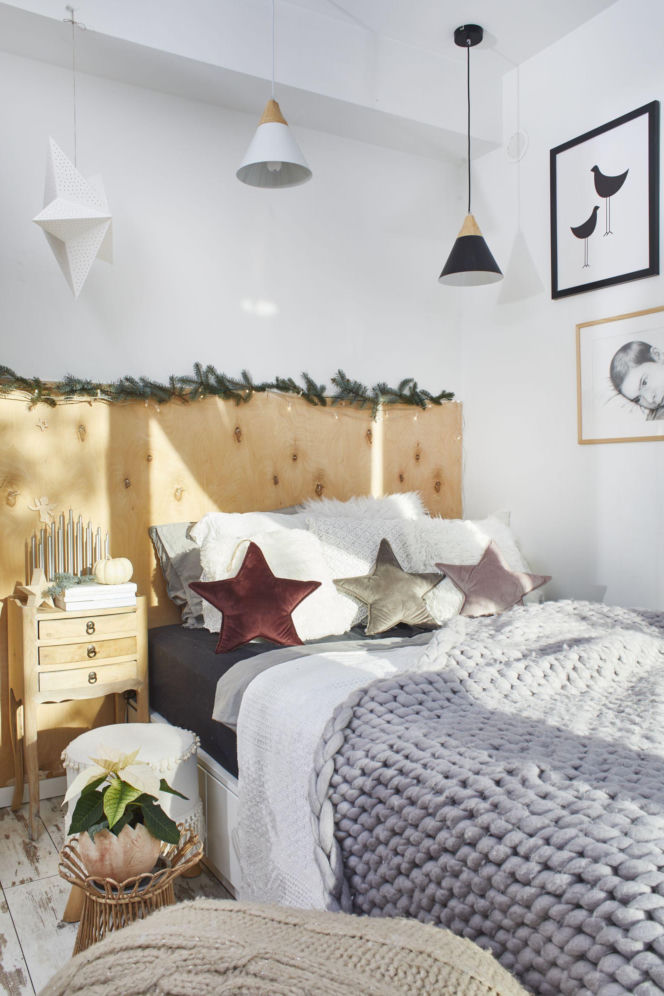 Sypialnia w świątecznej odsłonie