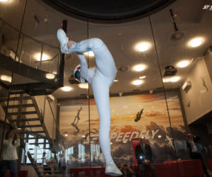 Maja Kuczyńska w tunelu aerodynamicznym Speedfly