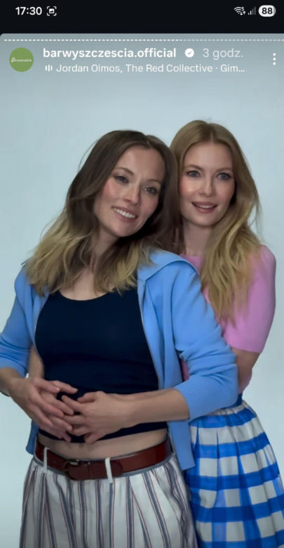 Barwy szczęścia nowy sezon sesja. Dominika (Karolina Chapko), Renata (Anna Mrozowska)