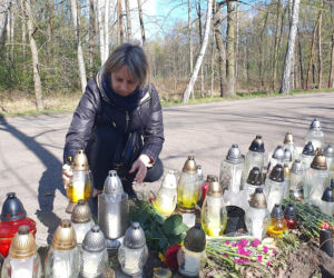 Miejsce wypadku Łukasza Litewki