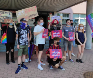 STOP Czarnek - protest Młodej Lewicy w Tarnowie