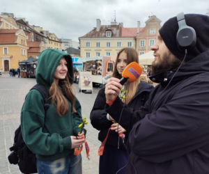 ESKA Lublin rozdawała żonkile na wiosnę