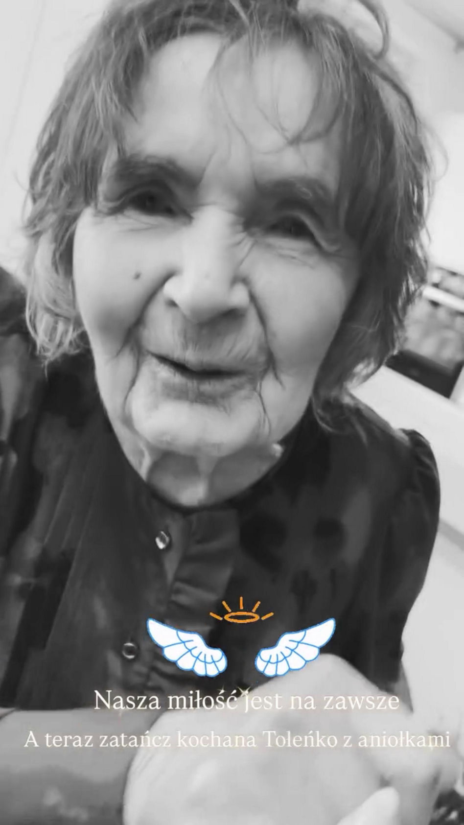Herbuś pięknie pożegnała babcię