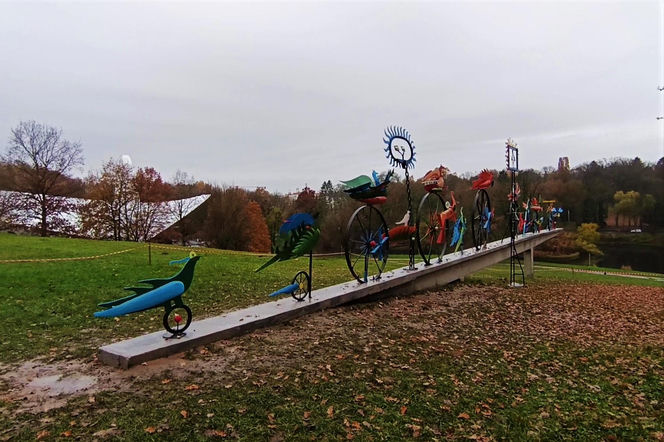 "Ogniste Ptaki" w Parku Kasprowicza w Szczecinie