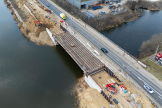 Nowy most na Białołęce przy ul. Płochocińskiej