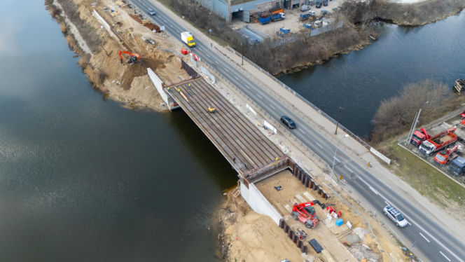 Nowy most na Białołęce przy ul. Płochocińskiej