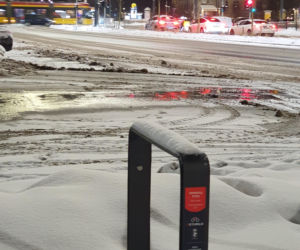 Zimowe utrudnienia w Warszawie