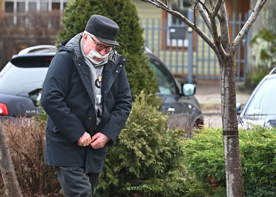 Lech Wałęsa na niedzielnej mszy