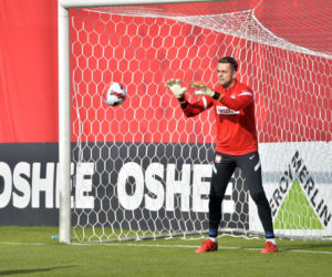 Trening reprezentacji na stadionie Legii