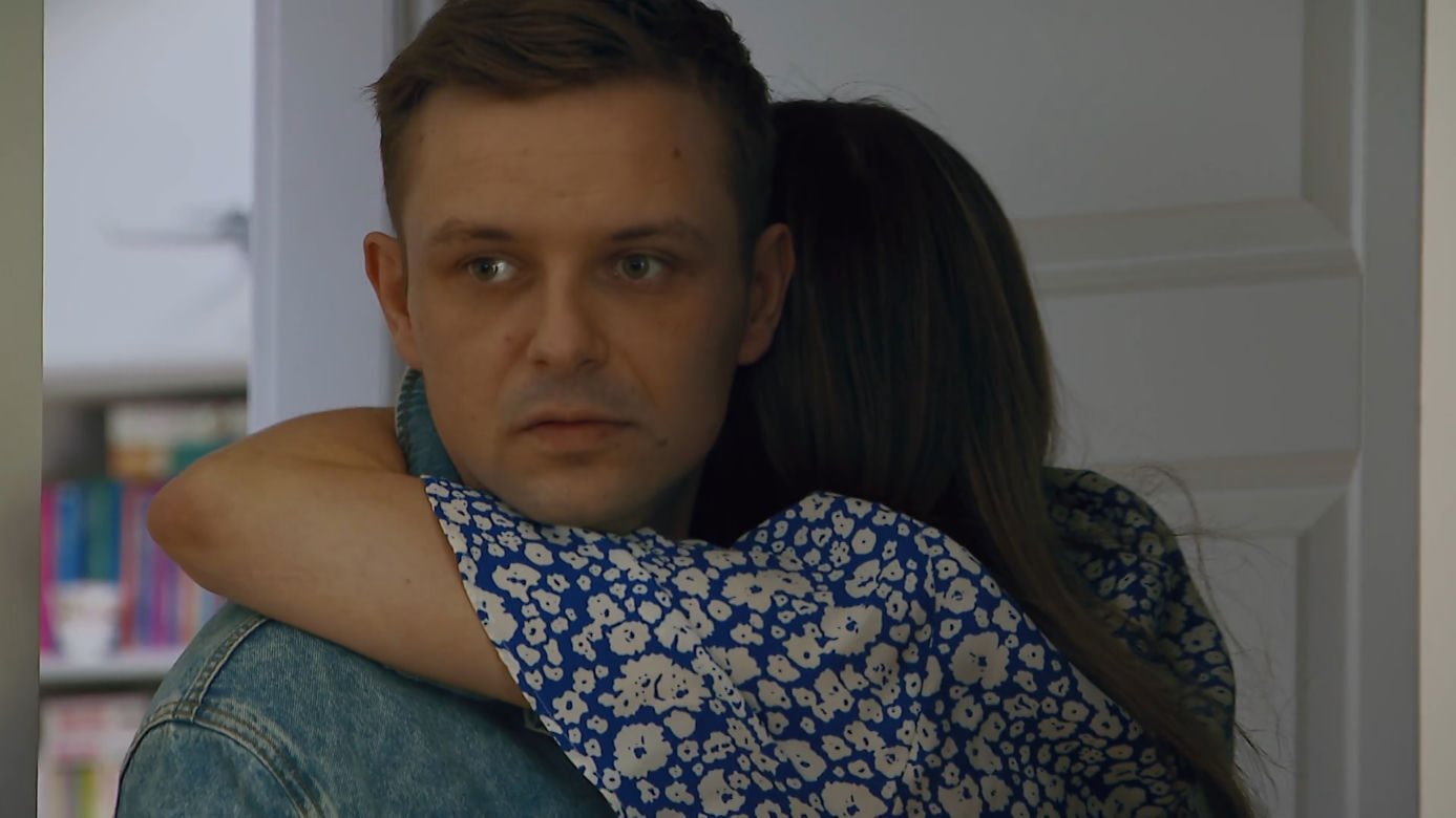 Barwy szczęścia, odc. 2708: Klara (Olga Jankowska), Hubert (Marek Molak)