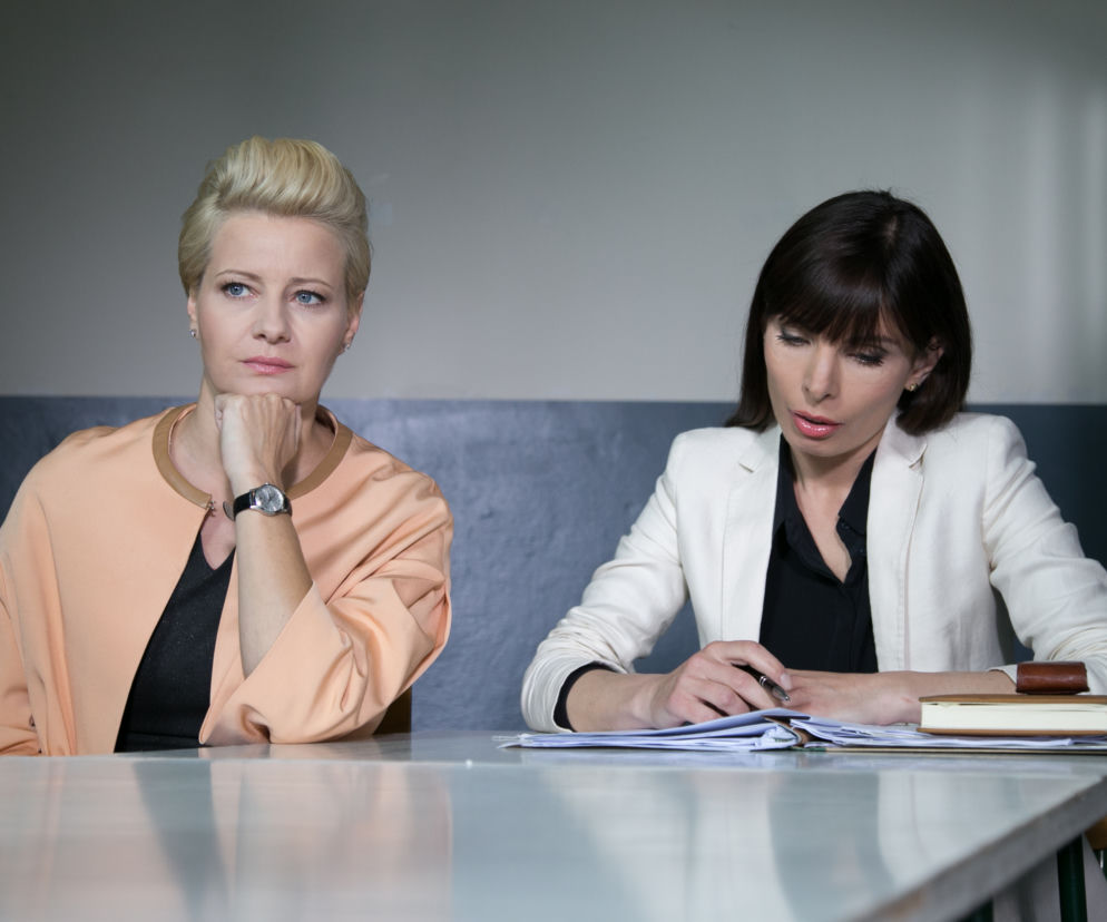 PRAWO AGATY 6 sezon odc. 1. Maria Okońska (Małgorzata Kożuchowska), Agata Przybysz (Agnieszka Dygant)