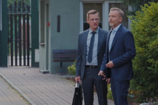 M jak miłość odc. 1892. Andrzej Budzyński (Krystian Wieczorek), Piotrek (Marcin Mroczek)