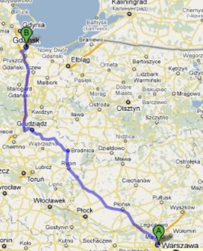 Trasa A1 Warszawa-Trójmiasto