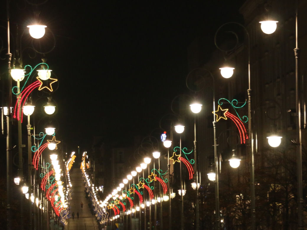 Kielce iluminacje świąteczne 2020