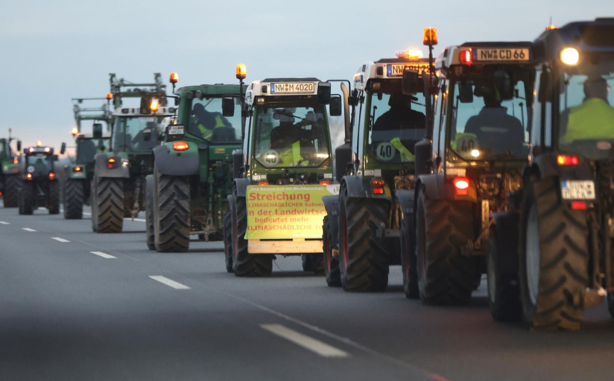 Strajk rolników w Niemczech