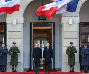 Spotkanie Prezydenta Andrzeja Dudy z Prezydentem Emmanuelem Macronem