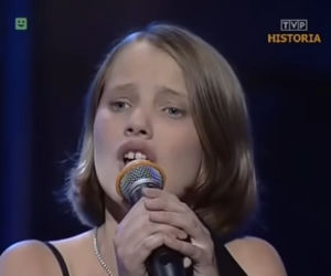 Joanna Kulig w programie Szansa na sukces w 1998 roku