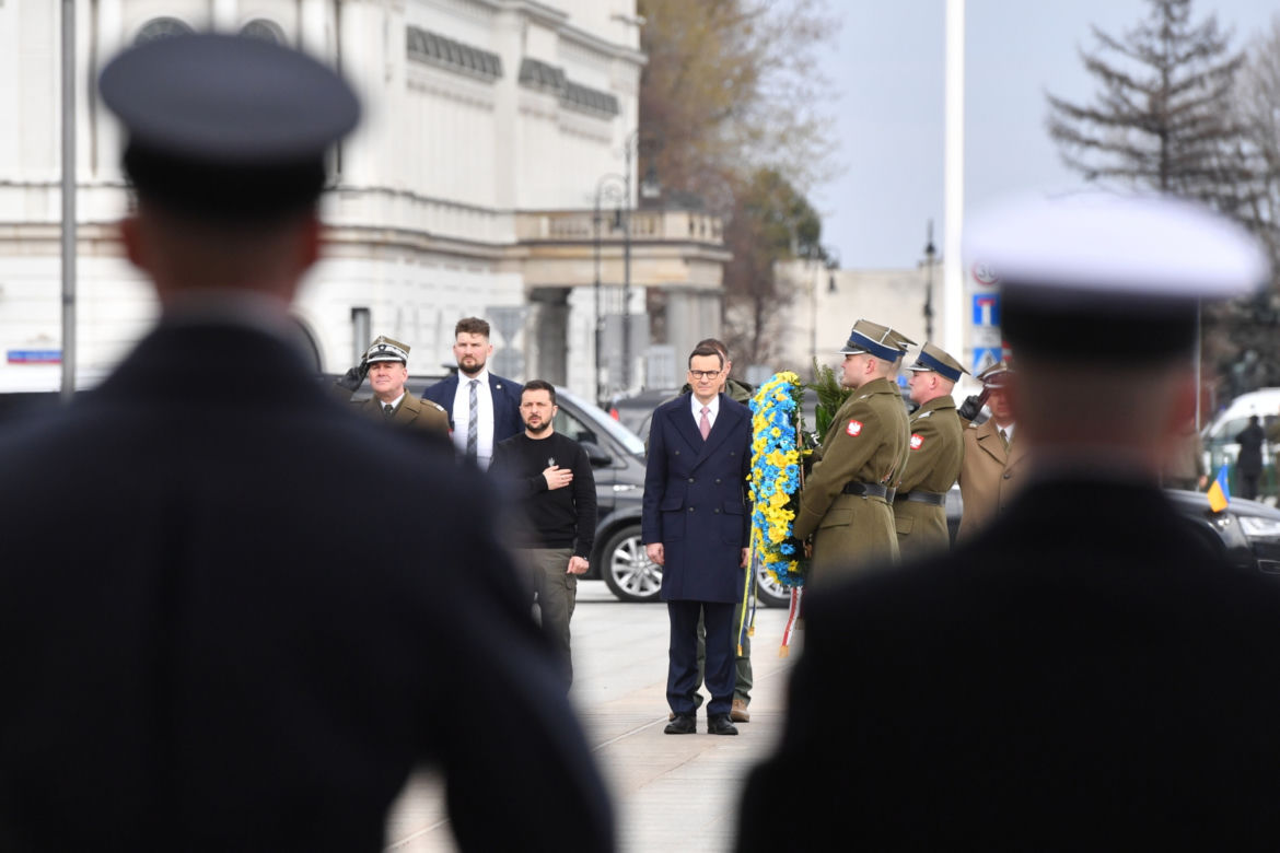Wołodymyr Zełenski złożył kwiaty pod Grobem Nieznanego Żołnierza