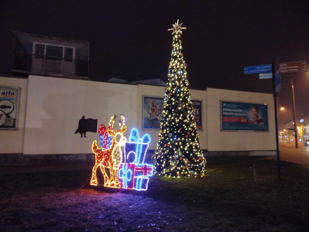 Iluminacje świąteczne w Siedlcach będzie można podziwiać co najmniej do 6 stycznia
