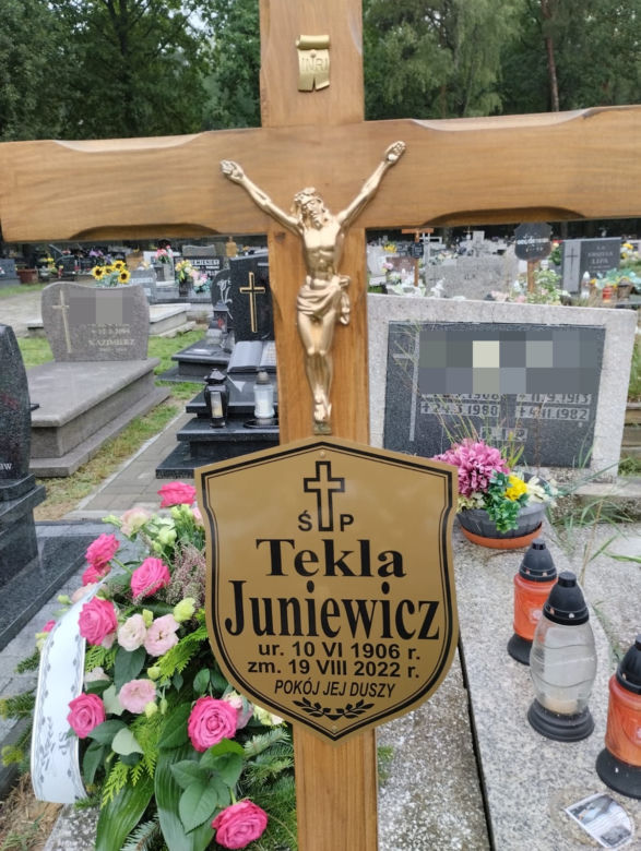 Pogrzeb Tekli Juniewicz w kościele św. Jerzego w Gliwicach