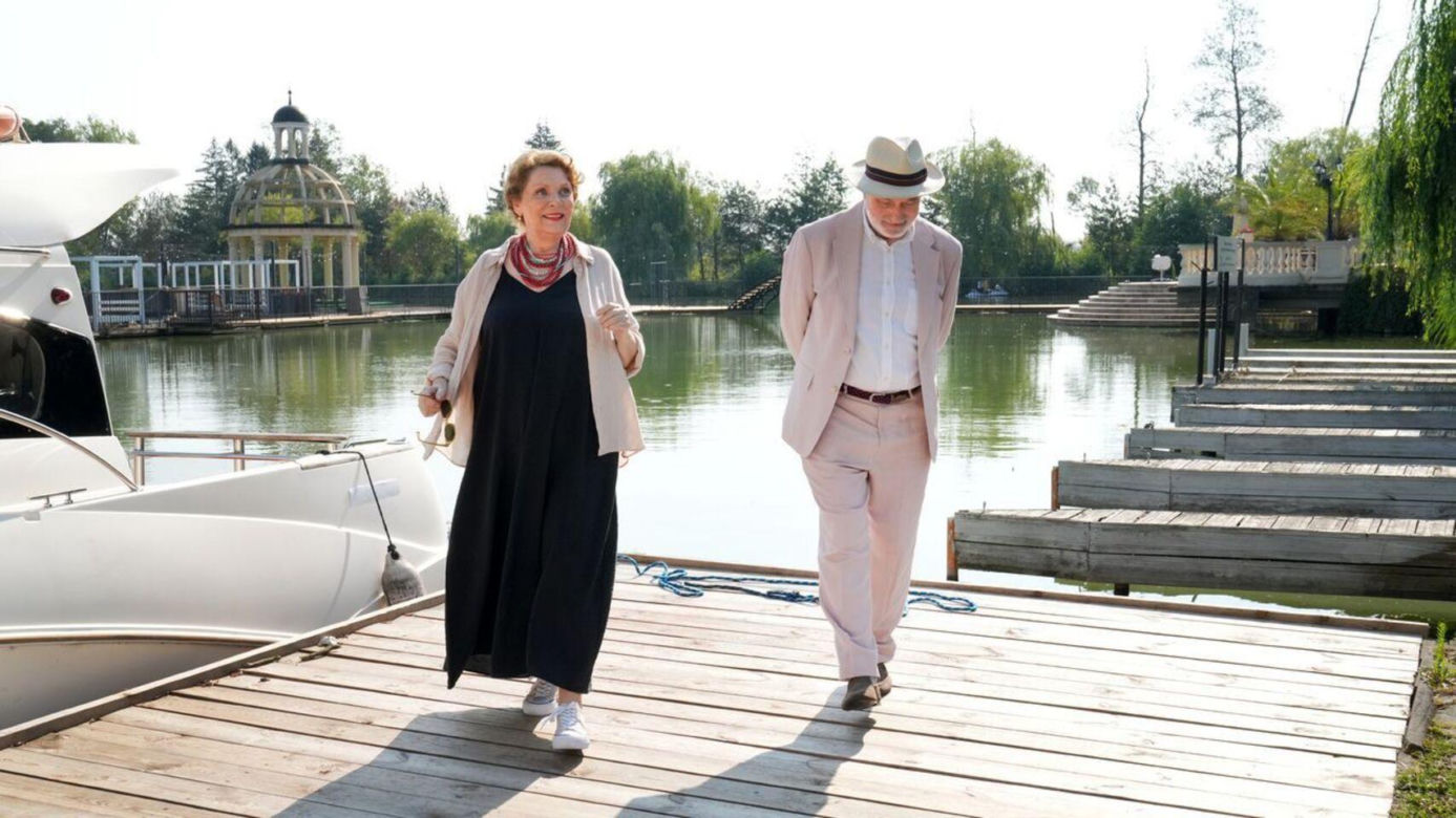 Barwy szczęścia odc. 3114. Józefina Rawiczowa (Elżbieta Jarosik), Andrzej Zastoja-Modelski (Leon Charewicz)