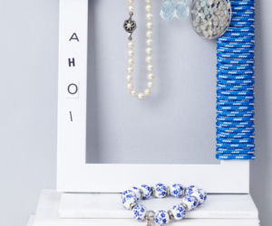Dodatki w stylu marynistycznym DIY: toaletka