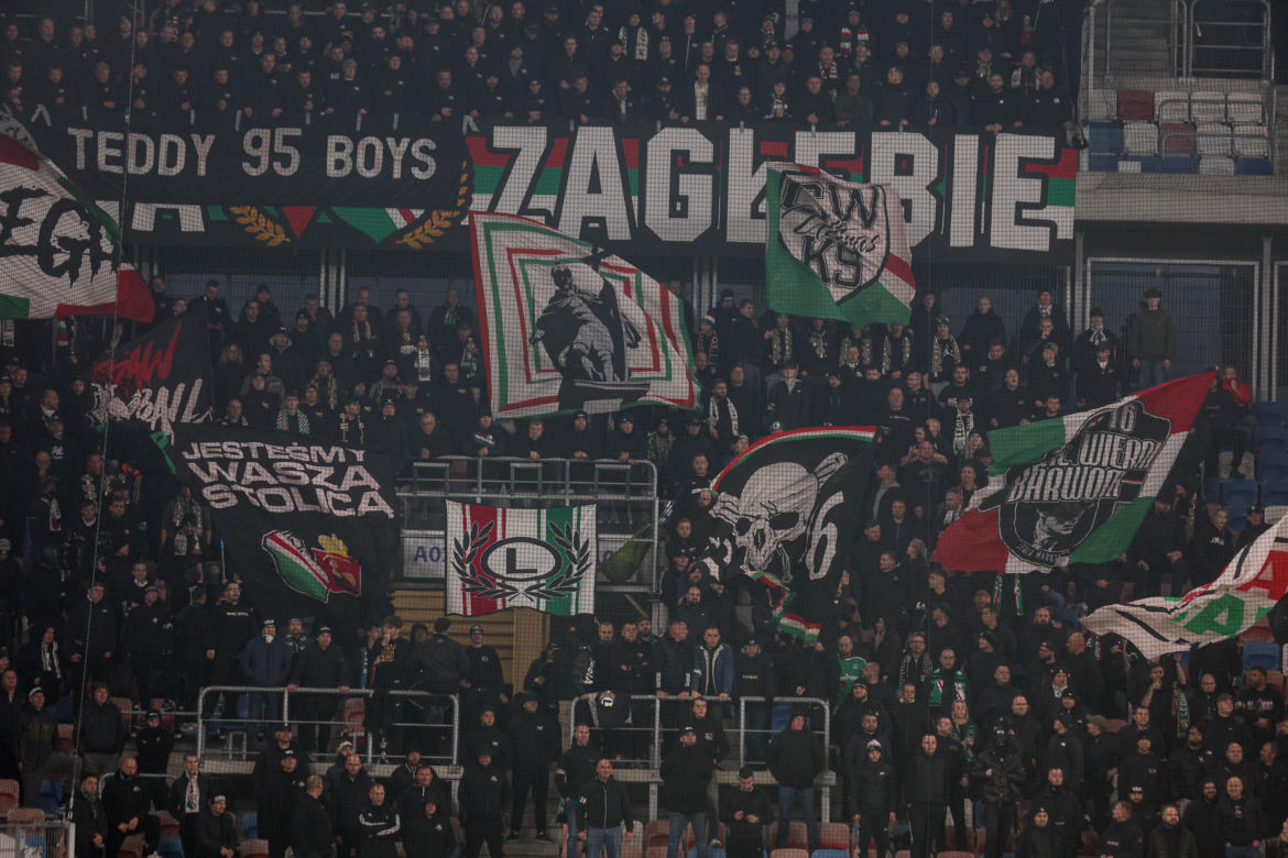 Górnik Zabrze - Legia Warszawa: Zdjęcia kibiców i zawodników z hitu 13. kolejki PKO BP Ekstraklasy