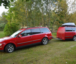 Volkswagen Passat B5 z przyczepą