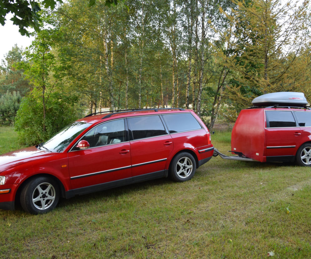 Volkswagen Passat B5 z przyczepą
