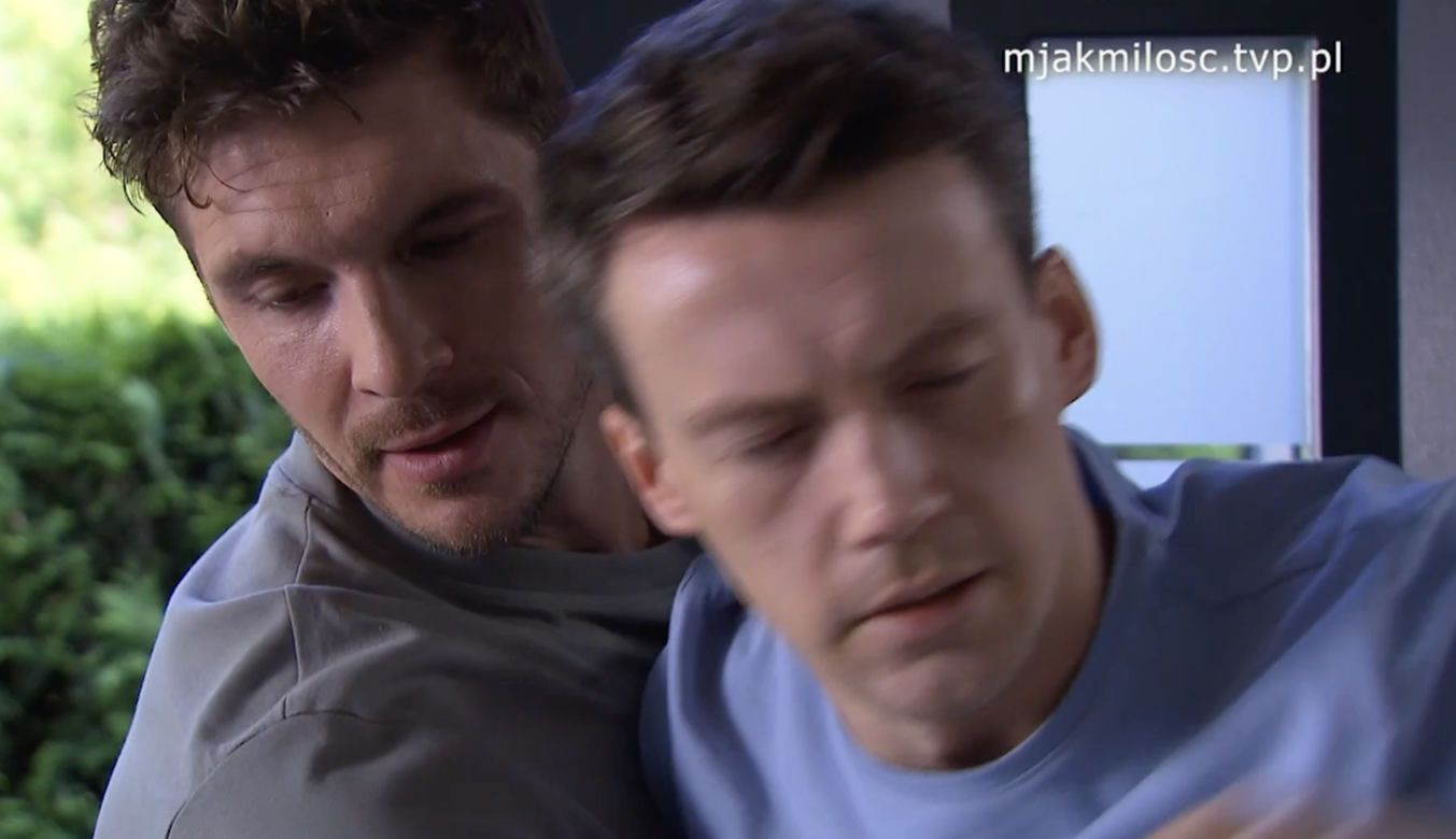 M jak miłość. Jakub Karski (Krzysztof Kwiatkowski), Marcin (Mikołaj Roznerski)