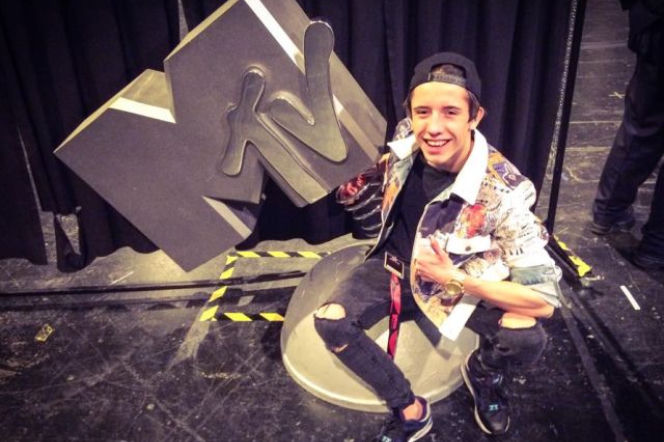 Dawid Kwiatkowski na gali MTV EMA 2014