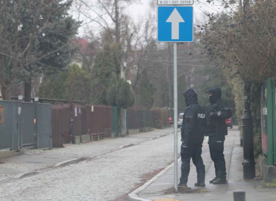 Policja pilnuje domu Jarosława Kaczyńskiego w Sylwestra