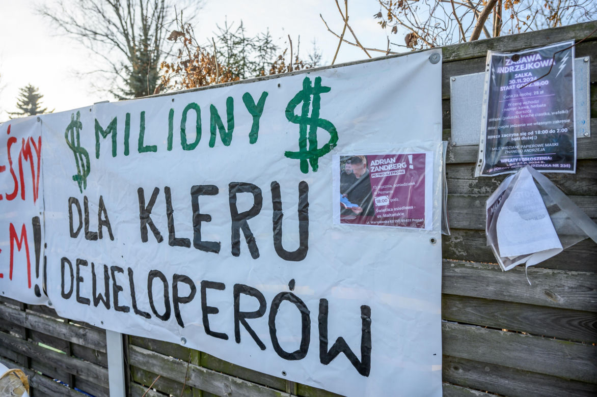 Protest mieszkańców osiedla Maltańskiego trwa