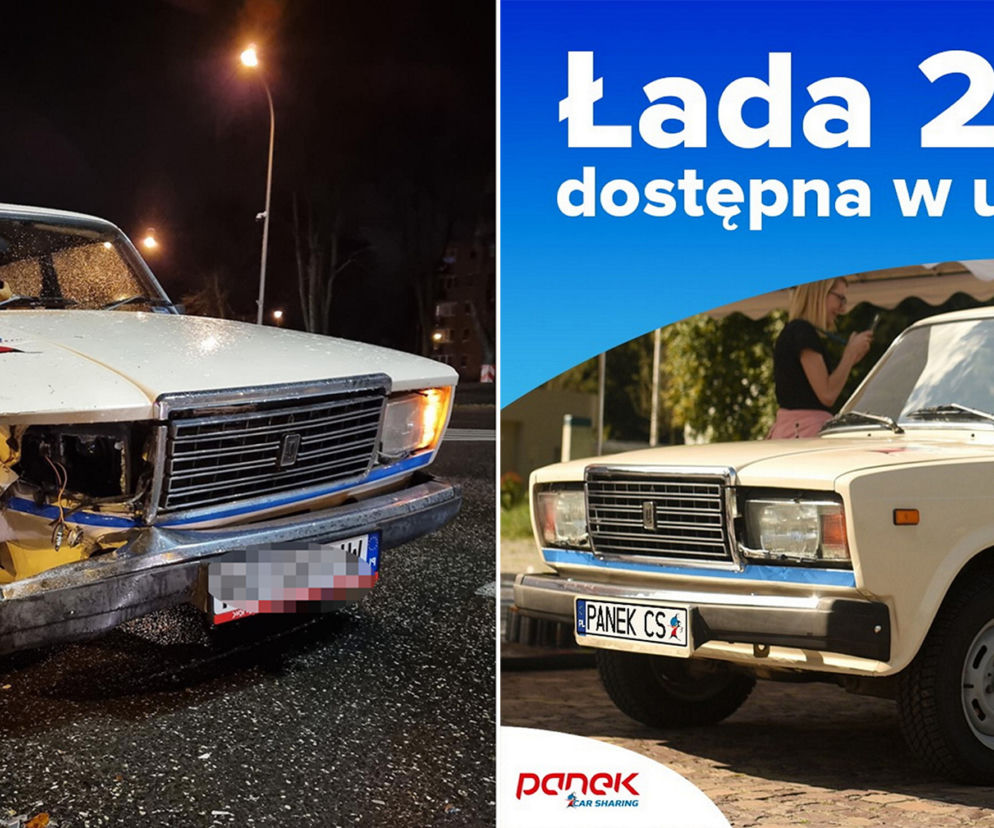  Rozbili ładę z wypożyczalni, auto przetrwało tylko tydzień. Klasyk motoryzacji pójdzie na złom?