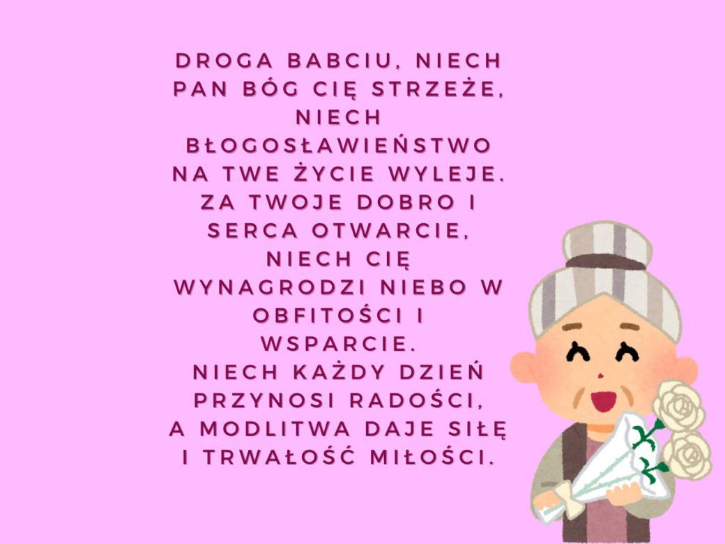 Życzenia religijne z okazji Dnia Babci
