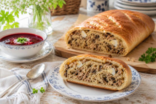Ten drożdżowy pieróg z kapustą i mięsem zastępuje cały obiad. Rodzina zawsze prosi o dokładkę