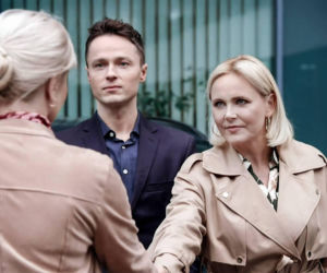 Pierwsza miłość odc. 4122. Krystian (Patryk Pniewski), Łucja Reterska (Anna Samusionek), Ewa (Ewa Gawryluk)