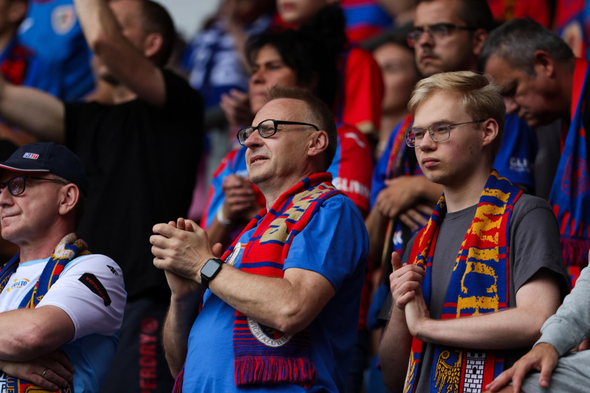 Kibice na meczu Piast Gliwice - Górnik Zabrze