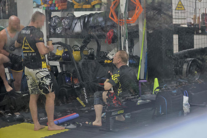 Bartosz Żukowski na siłowni