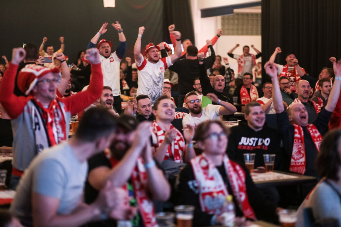 Strefa kibica na Stadionie Śląskim w czasie meczu Polska-Meksyk