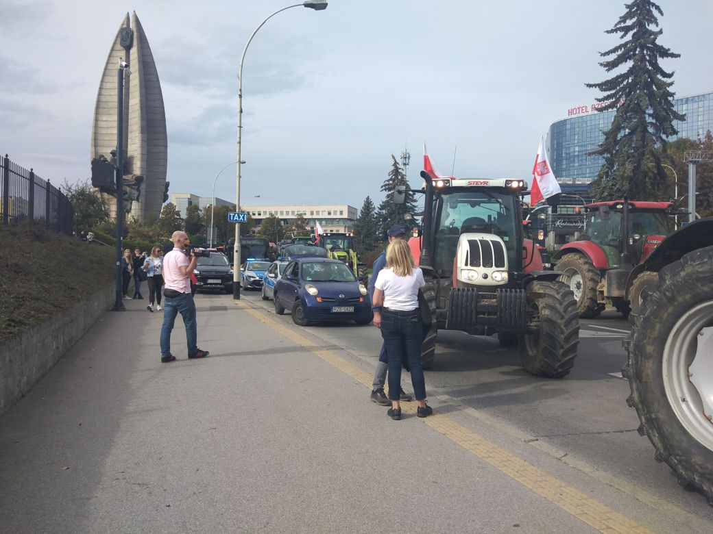 Protest rolników 7 października w Rzeszowie
