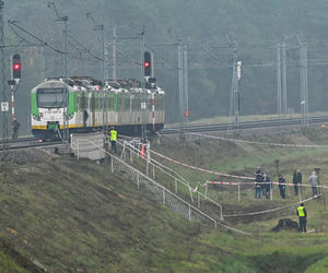 Miejsce uszkodzonych torów