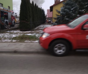 Pożar przy ul. Słocińskiej Rzeszowie. Na miejscu cztery zastępy straży [ZDJĘCIA]