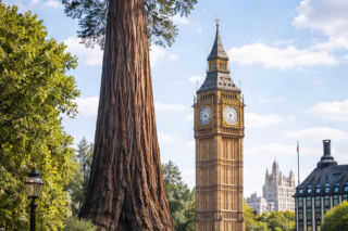 Big Ben i najwyższe drzewo świata